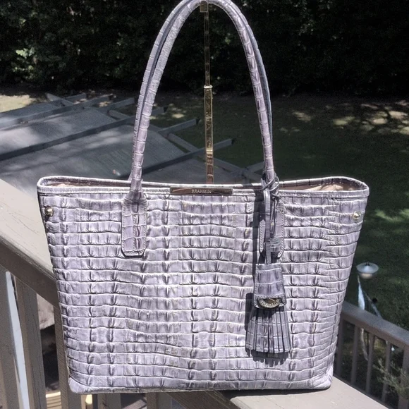 🔷EUC & HTF Brahmin Anytime Tote in Patina La Scala